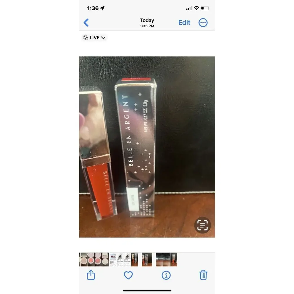 Belle En Argent Lip Luire Gloss I Love That Car New w Box Makeup